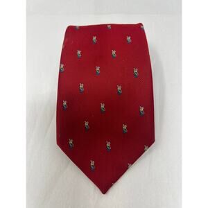 Alynn Neckwear Repp Silk Golf Bag Motif Red‎ Novelty Tie